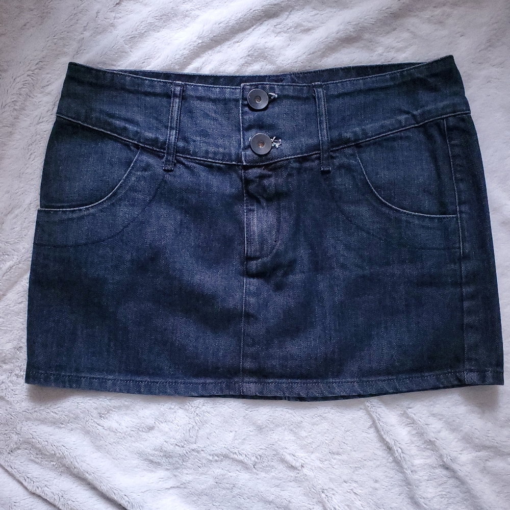 Urban Outfitters Lux denim mini skirt